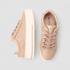 Tênis Casual Ramarim Feminino Matelassê Bege