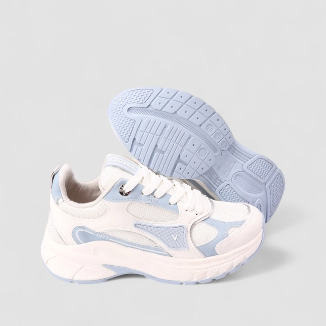 Tênis Chunky Feminino Via Marte Branco & Azul