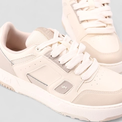 Tênis Casual Feminino Via Marte Recortes Off White