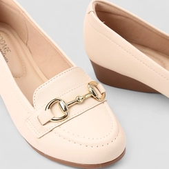 Mocassim Feminino Modare Detalhe Fivela Off-White