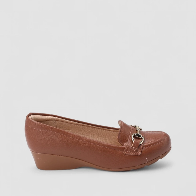 Mocassim Feminino Modare Ultraconforto Detalhe Bridão Caramelo