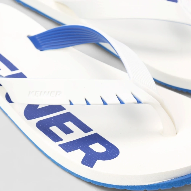 Chinelo Masculino Kenner Original Branco & Azul