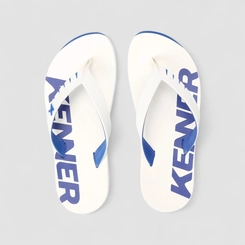 Chinelo Masculino Kenner Original Branco & Azul