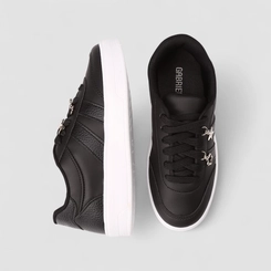 Tênis Casual Feminino Gabriela Pingente Estrela Preto