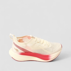 Tênis Esportivo Feminino Torx Knit Off White com Placa de Carbono