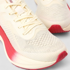 Tênis Esportivo Feminino Torx Knit Off White com Placa de Carbono