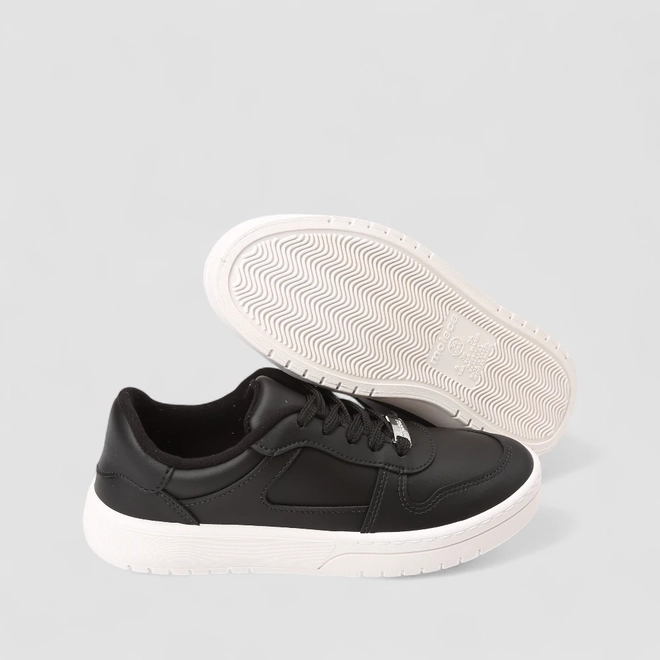 Tênis Casual Feminino Moleca Preto