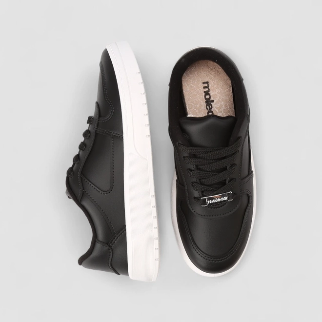 Tênis Casual Feminino Moleca Preto