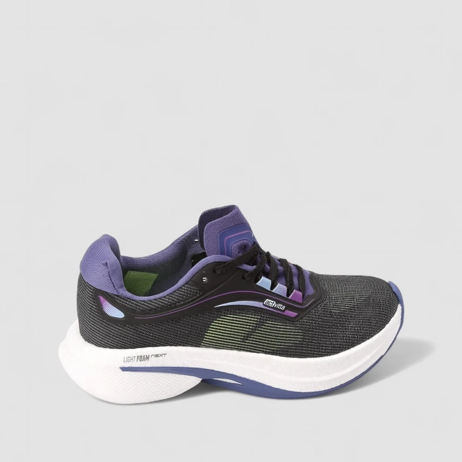 Tênis Esportivo Feminino Actvitta Light Foam Next Preto & Roxo