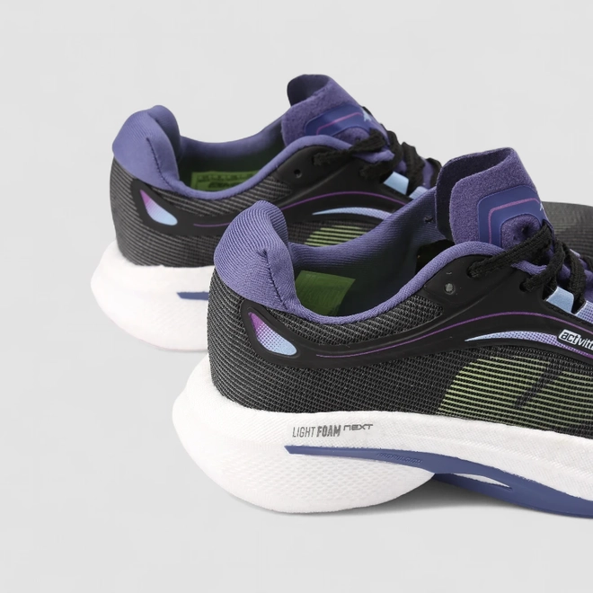 Tênis Esportivo Feminino Actvitta Light Foam Next Preto & Roxo