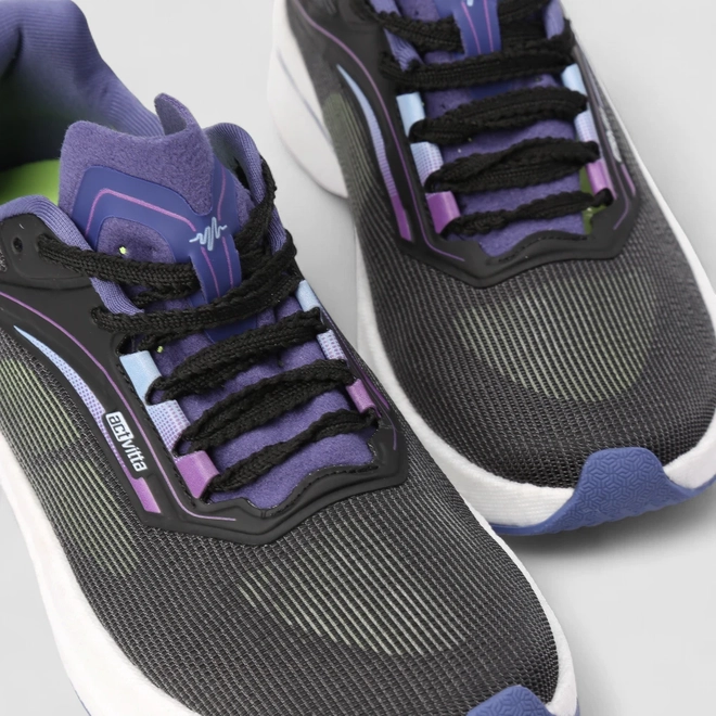Tênis Esportivo Feminino Actvitta Light Foam Next Preto & Roxo