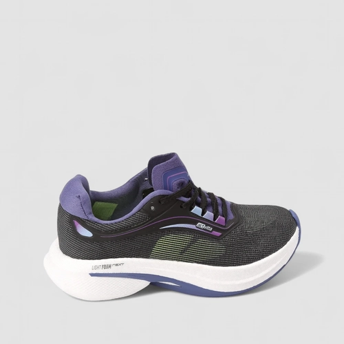 Tênis Esportivo Feminino Actvitta Light Foam Next Preto & Roxo