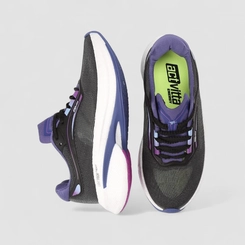 Tênis Esportivo Feminino Actvitta Light Foam Next Preto & Roxo