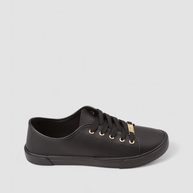 Tênis Casual Feminino Moleca Preto