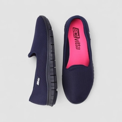 Slip On Feminino Actvitta Calce Fácil Marinho
