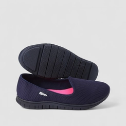 Slip On Feminino Actvitta Calce Fácil Marinho