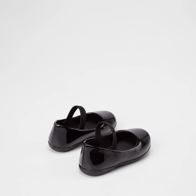 Sapatilha Boneca Bebê Gabrielinha Verniz Preto
