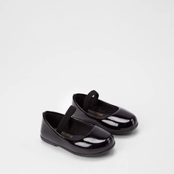 Sapatilha Boneca Bebê Gabrielinha Verniz Preto