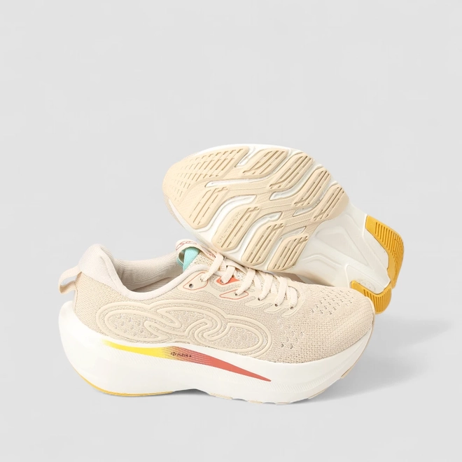 Tênis Esportivo Feminino Olympikus Nuvem Eleva+ Original Corrida Bege