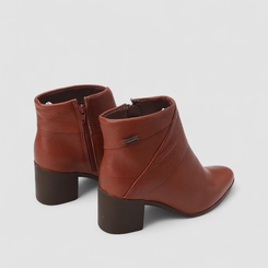 Ankle boot Feminina Bottero Original Em Couro Caramelo