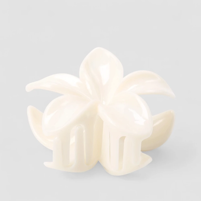 Prendedor de Cabelo Gabriela Beauty Flor Branco
