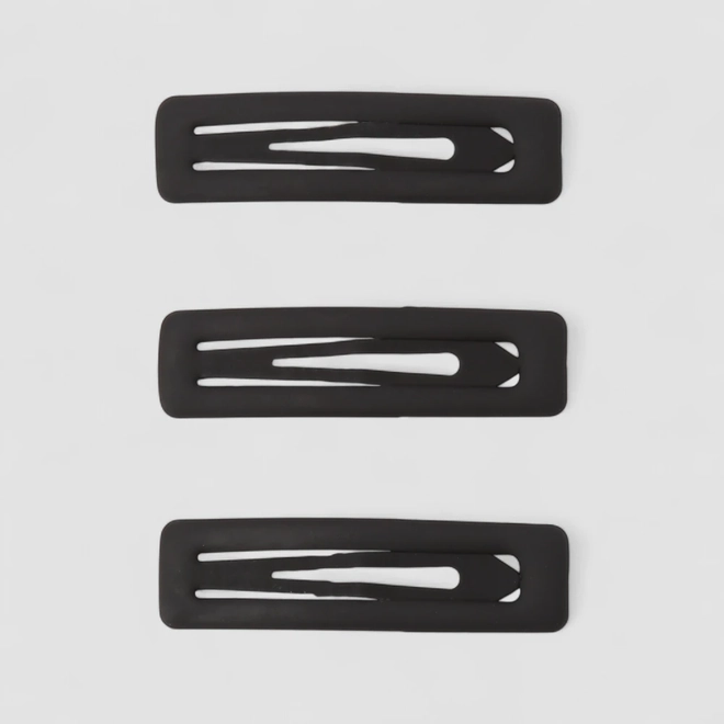 Kit 3 Presilhas De Cabelo Gabriela Beuty Preto