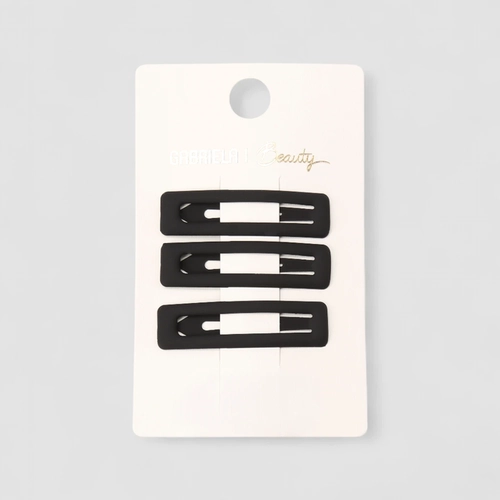 Kit 3 Presilhas De Cabelo Gabriela Beuty Preto