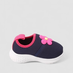 Slip On Infantil Gabrielinha Flor Rosa Azul