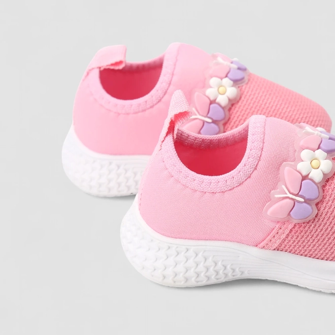 Slip On Infantil Gabrielinha Flores & Borboletas Rosa