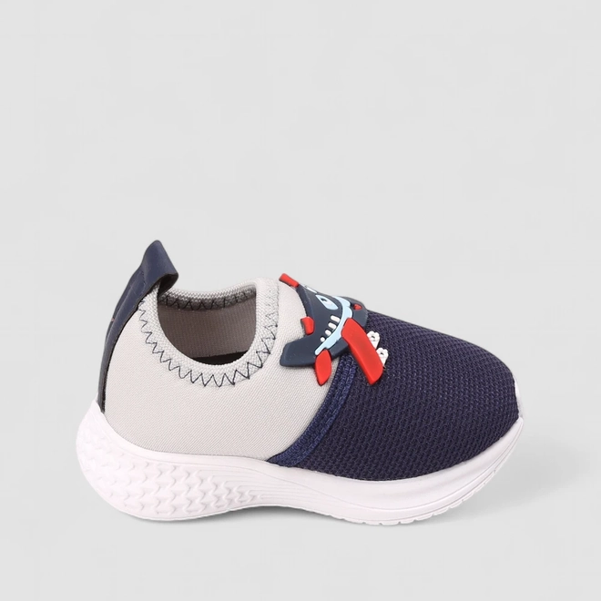 Slip On Infantil Vertus Calce Fácil Avião Marinho