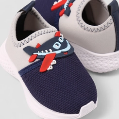 Slip On Infantil Vertus Calce Fácil Avião Marinho