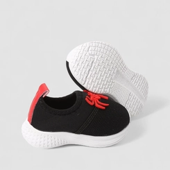 Slip On Infantil Vertus Detalhe Aranha Calce Fácil Vermelho & Preto