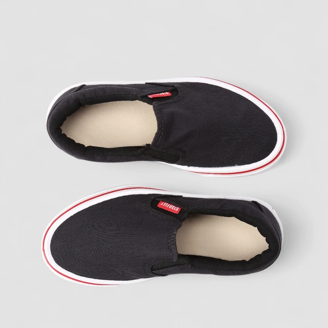 Slip On Infantil Star Feet Calce Fácil Preto