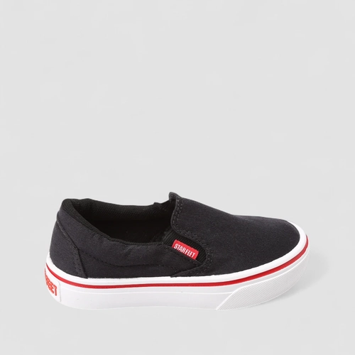 Slip On Infantil Star Feet Calce Fácil Preto