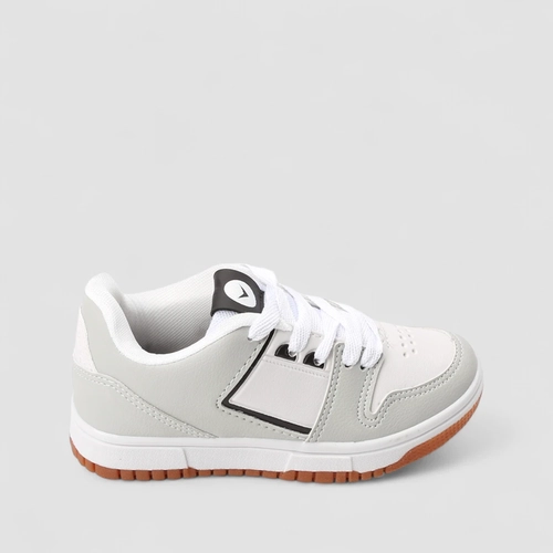 Tênis Casual Infantil Vertus Branco e Cinza