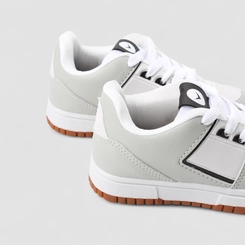 Tênis Casual Infantil Vertus Branco e Cinza