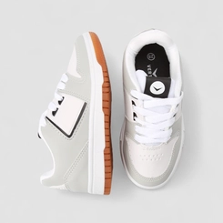 Tênis Casual Infantil Vertus Branco e Cinza