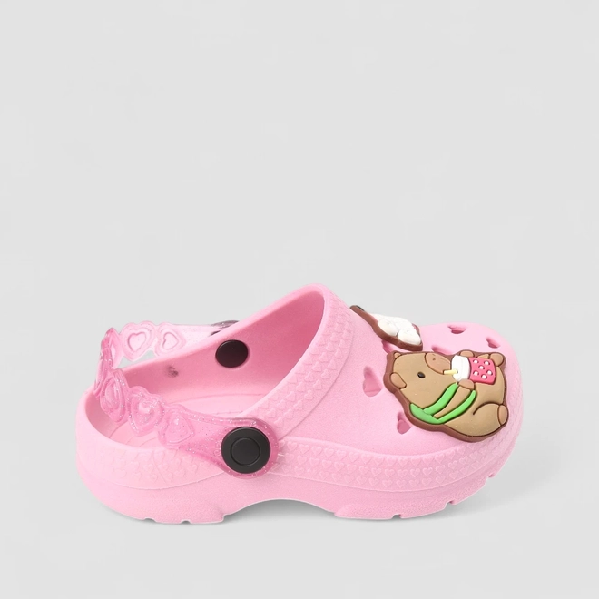Babuche Infantil Gabrielinha Capivara Rosa