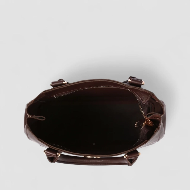 Bolsa De Mão Feminina Penélope Transversal Marrom