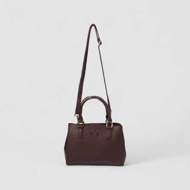 Bolsa De Mão Feminina Penélope Transversal Marrom