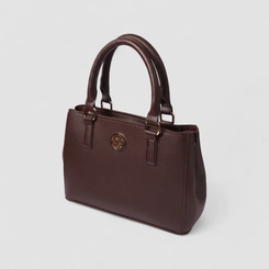 Bolsa De Mão Feminina Penélope Transversal Marrom