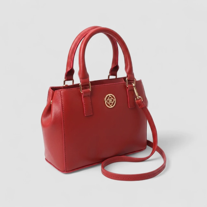 Bolsa Sacthel Penélope Alça Transversal Vermelha
