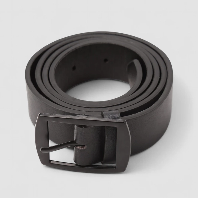 Kit Cinto & Carteira Masculino Mac & Jac Preto