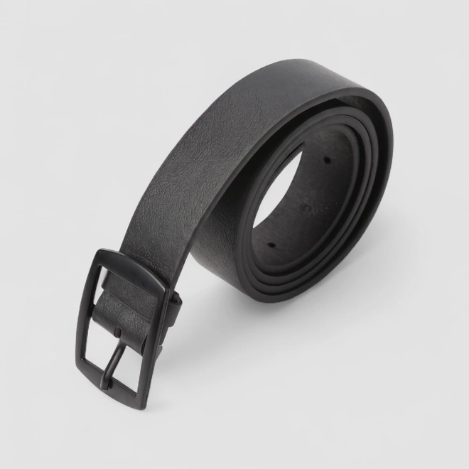 Kit Cinto & Carteira Masculino Mac & Jac Preto