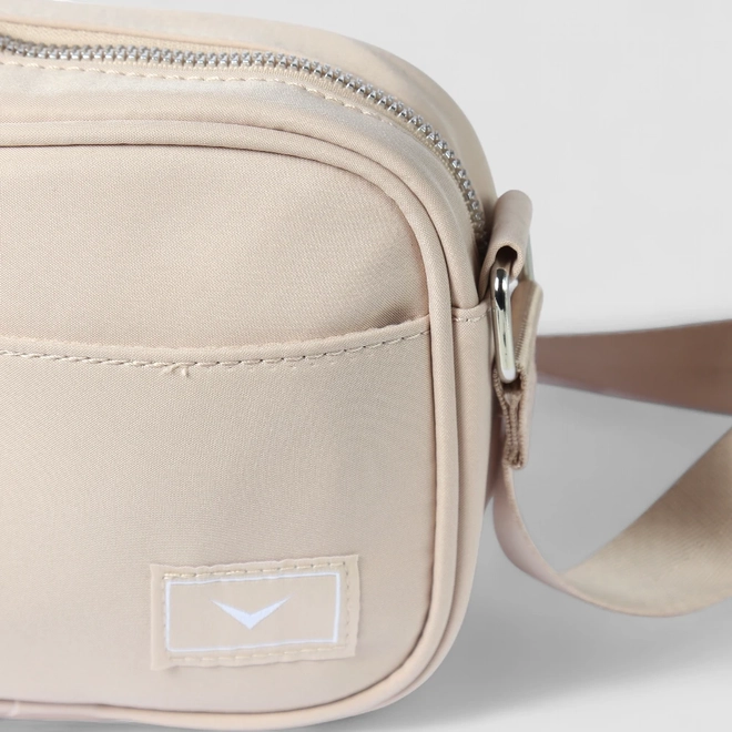Bolsa Camera Bag Vertus Pequena Transversal Bege