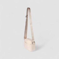 Bolsa Camera Bag Vertus Pequena Transversal Bege
