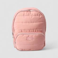 Mochila Feminina Vertus Média Puffer Bolso Frontal Rosa