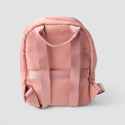 Mochila Feminina Vertus Média Puffer Bolso Frontal Rosa