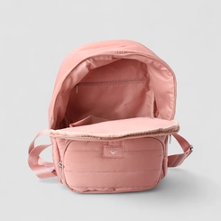 Mochila Feminina Vertus Média Puffer Bolso Frontal Rosa