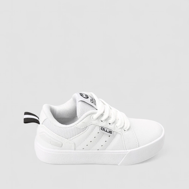 Tênis Casual Infantil Ollie Originals Texturizado Mesh Branco